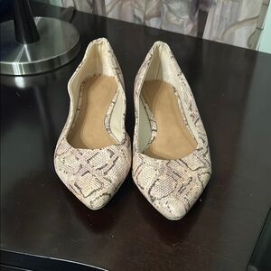 Snakeskin Patterned Women's Flats